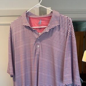 johnnie-O Red and Blue Featherweight Polo